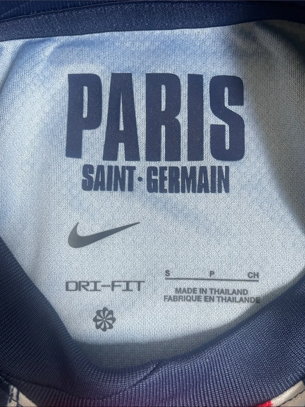 Nike Kids PSG Short Sleeve Jersey in Navy and Red